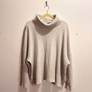 Waffle Knit Cowl Neck Sweater from Old Navy